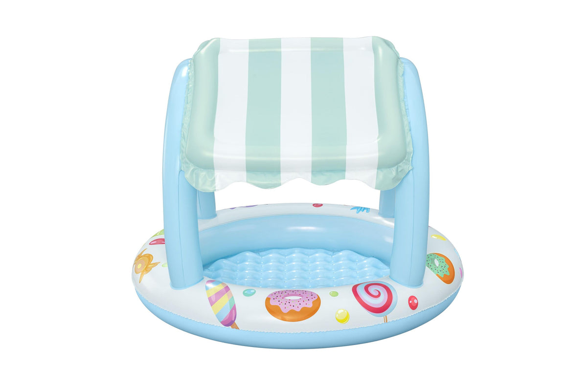 Bestway 1.04M X H84Cm Sweet Shoppe Shaded Kiddie Pool (1 Pool, Repair Patch) Age 2+