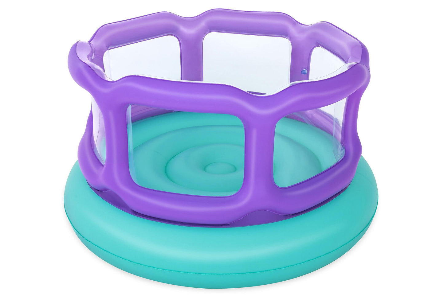 Bestway 1.52m x 1.52m x 84cm laugh 'n leap bouncer (1 bouncer, repair patch,4 foot pins) age 3+