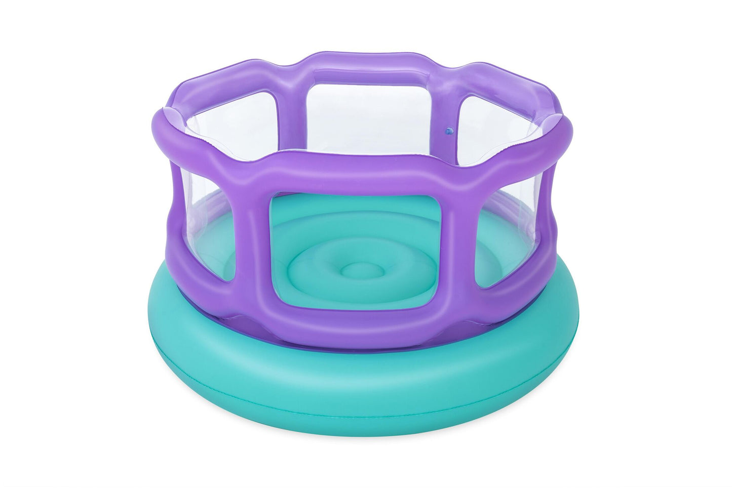 Bestway 1.52m x 1.52m x 84cm laugh 'n leap bouncer (1 bouncer, repair patch,4 foot pins) age 3+