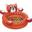 Bestway 1.07m x 94cm x 58cm playful red panda ball pit (1 ball pit, 50 play balls, repair patch) age 2+