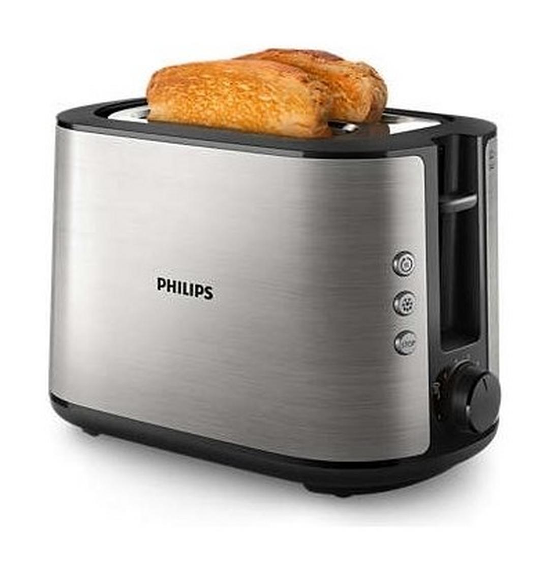 Philips Viva Collection Toaster Full Metal, 950W, HD2650/92 - Silver/Black
