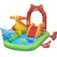 Bestway 2.41m x 1.40m x 1.37m jurassic splash play center (1 pool, 3 fish shaped rings,1 triceratops ring target, 1 pteranodon ball catch, 1 pteranodon, 1 t-rex, 4 play balls, repair patch.) age 2+