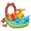 Bestway 2.41m x 1.40m x 1.37m jurassic splash play center (1 pool, 3 fish shaped rings,1 triceratops ring target, 1 pteranodon ball catch, 1 pteranodon, 1 t-rex, 4 play balls, repair patch.) age 2+