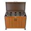 Wansa Trolley Teak 4 Dishes (4DTLL)