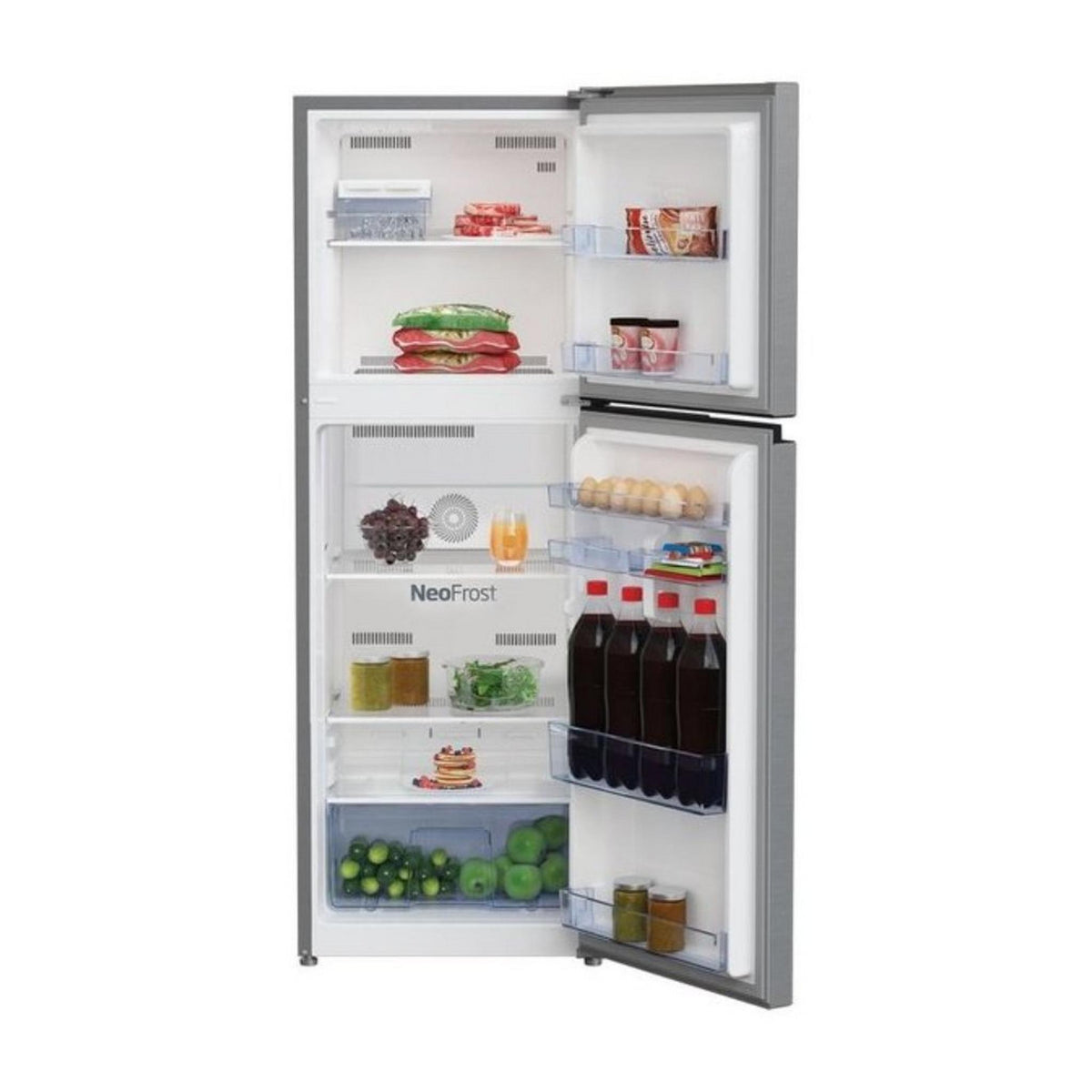 Beko Top Mount Refrigerator,8.1CFT, 230 Liters, RDNT300XS - Silver
