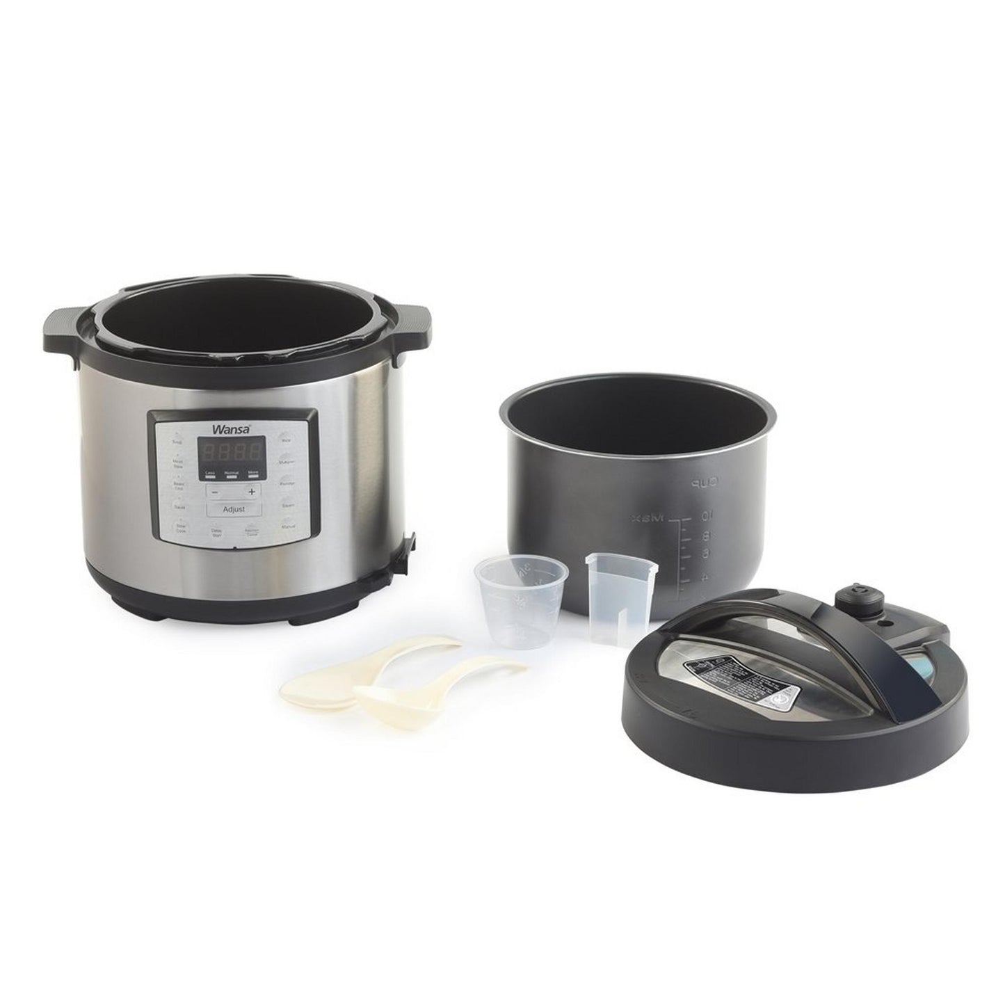 Wansa Pressure Cooker, 1000W, 6L, MY-CS6005WPB - Silver