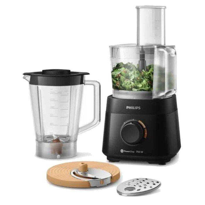 Philips Viva Food Processor With 4 Accessories 750W 1.5L - Black