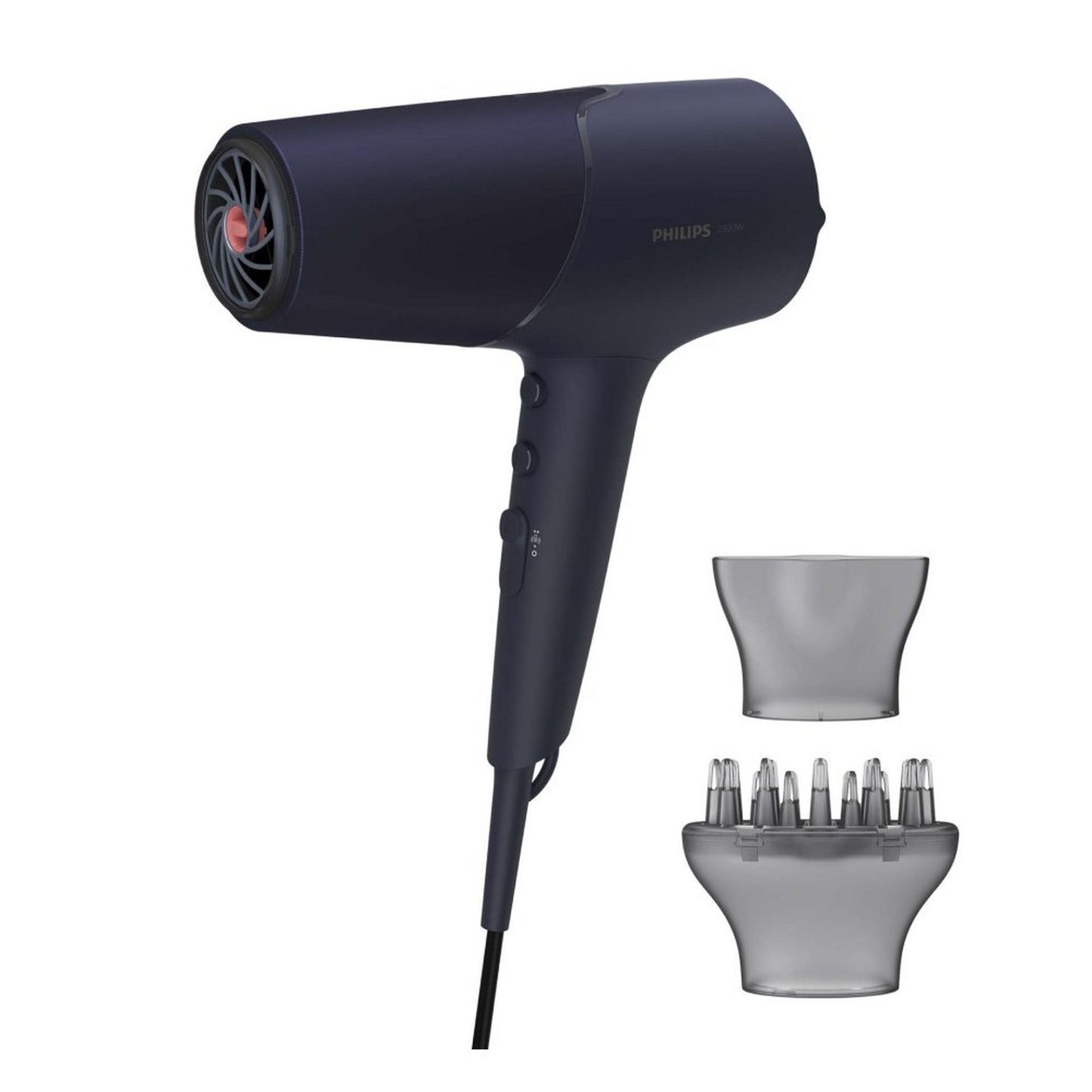 Philips Hair Dryer with Fast Drying with Heat Protection Technology and Ionic Care for Frizz-Free Hair, 2300W, BHD510/03 - Blue
