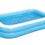 Bestway 2.62M X 1.75M X 51Cm Blue Rectangular Pool (Contents:One Pool, Heavy-Duty Repair Patch) Age 6+