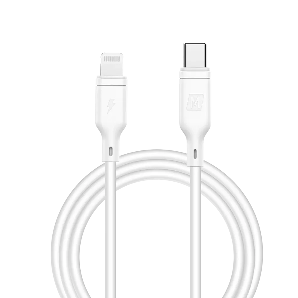 MOMAX DL36W Zero Cable - 20W / USB-C / Lightning / 1.2 Meter / White