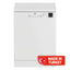 Beko Free-Standing Dishwasher, 5 Programs, 13 Settings, DVN05320W - White