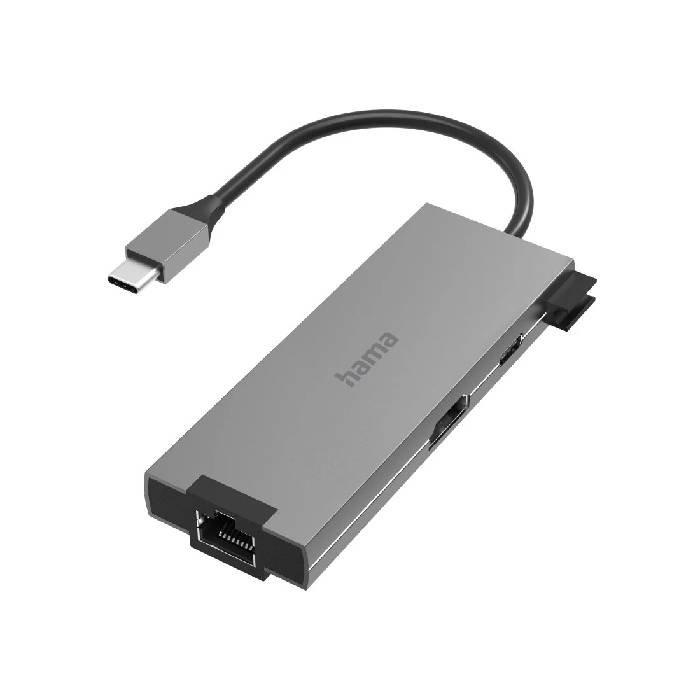 Hama USB-C Hub 5 Ports Docking Station -  Gray