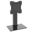 Wansa Glass Basement TV Stand, Fits 17 - 43-inch, 30KG Loading Capacity, STS02-22 - Black
