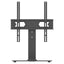 Wansa Glass Basement TV Stand, Fits 23 - 55 inches, 45kg Loading Capacity, STS02-44 - Black