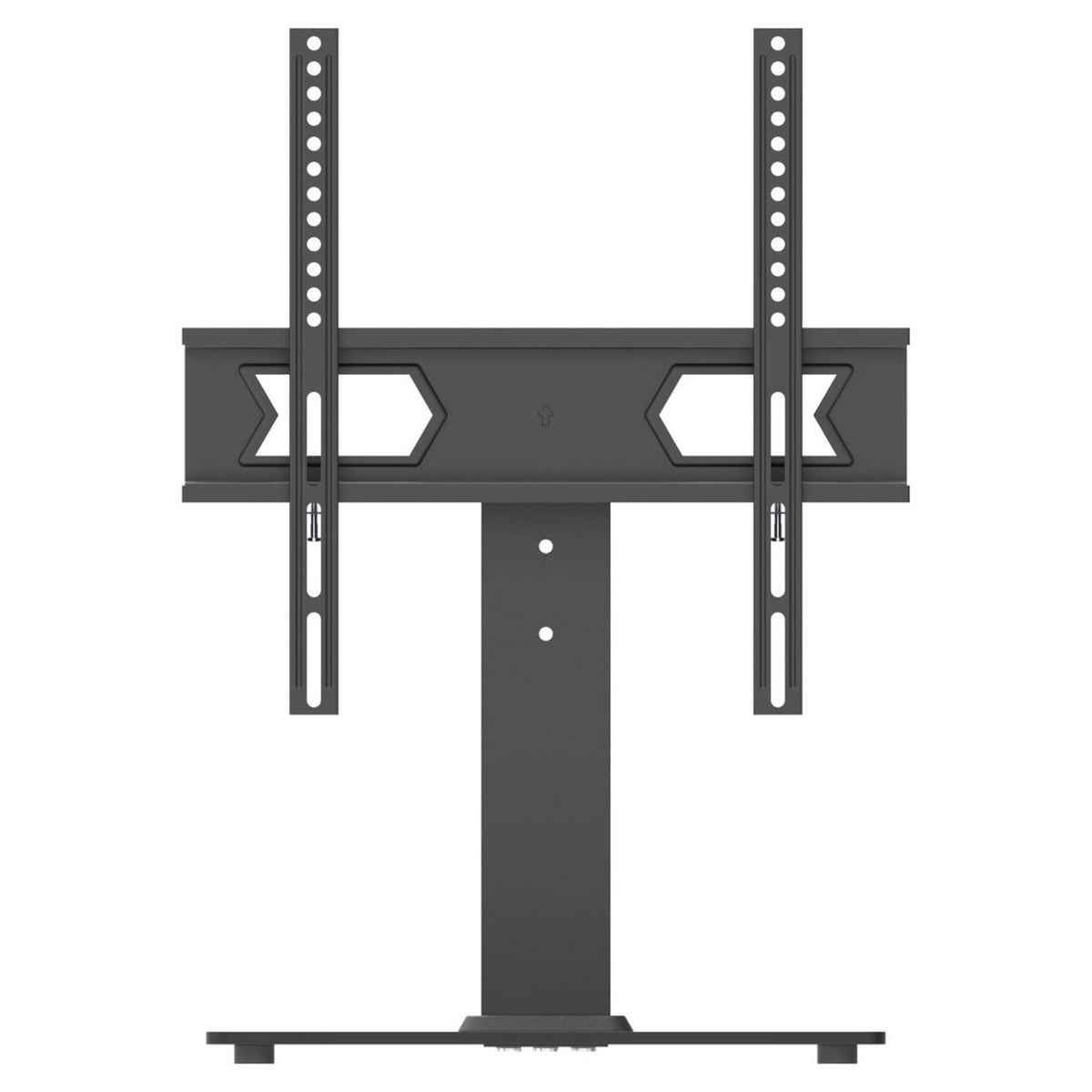Wansa Glass Basement TV Stand, Fits 23 - 55 inches, 45kg Loading Capacity, STS02-44 - Black