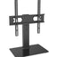 Wansa Glass Basement TV Stand, Fits 23 - 55 inches, 45kg Loading Capacity, STS02-44 - Black