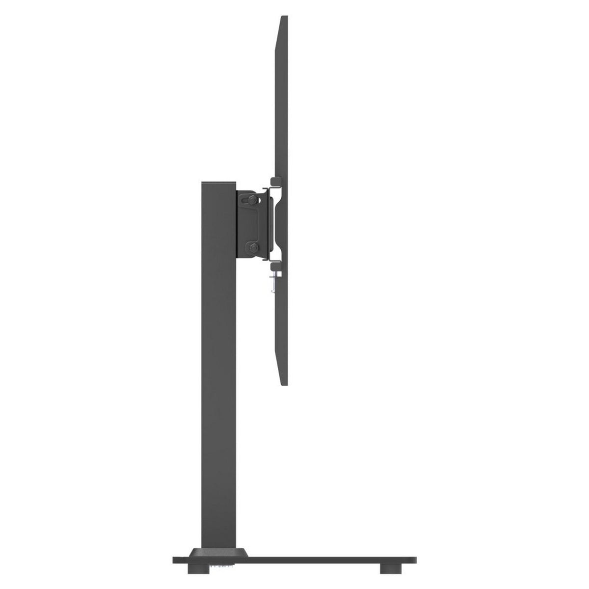 Wansa Glass Basement TV Stand, Fits 23 - 55 inches, 45kg Loading Capacity, STS02-44 - Black