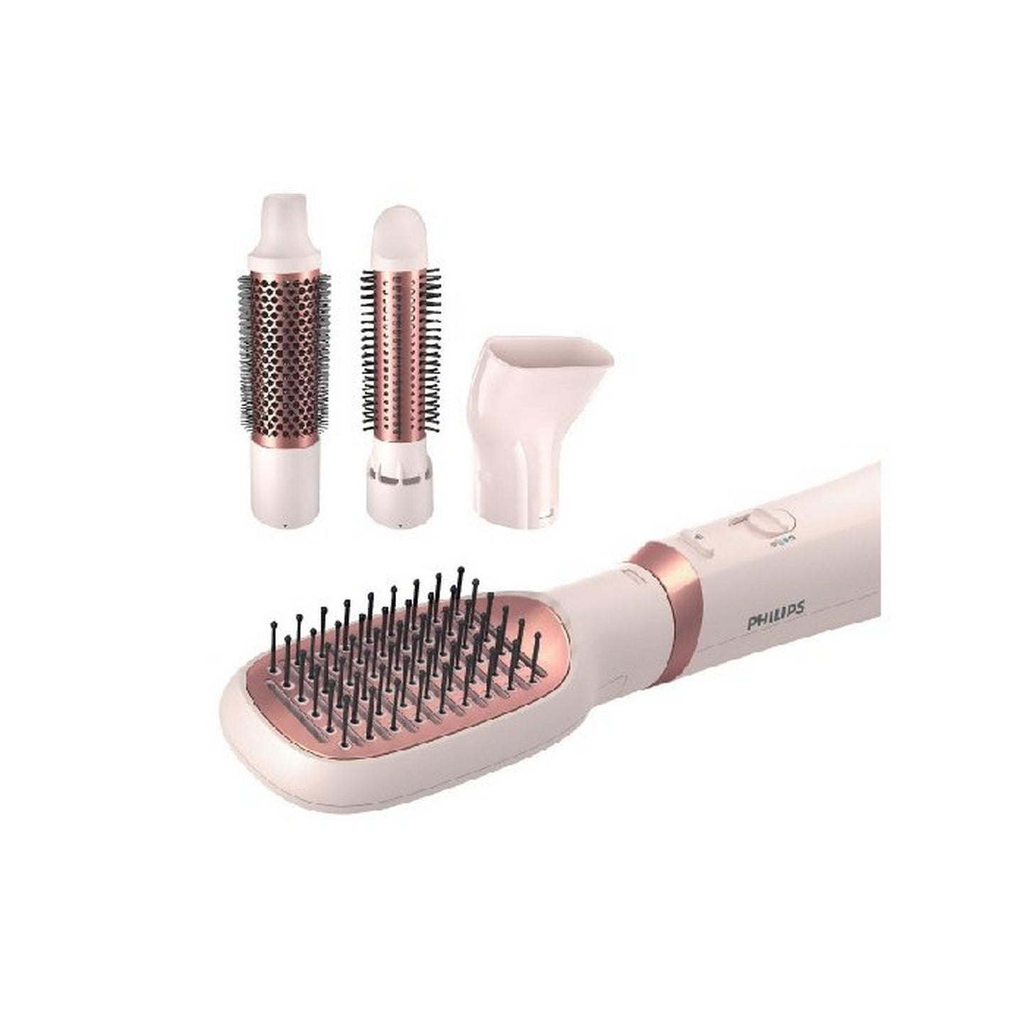 Philips 3000 Series Air Styler for Drying and Styling with Ionic Care, 800W, 3 Heat Settings, 4 attachments, BHA310/03 - Rose/Gold