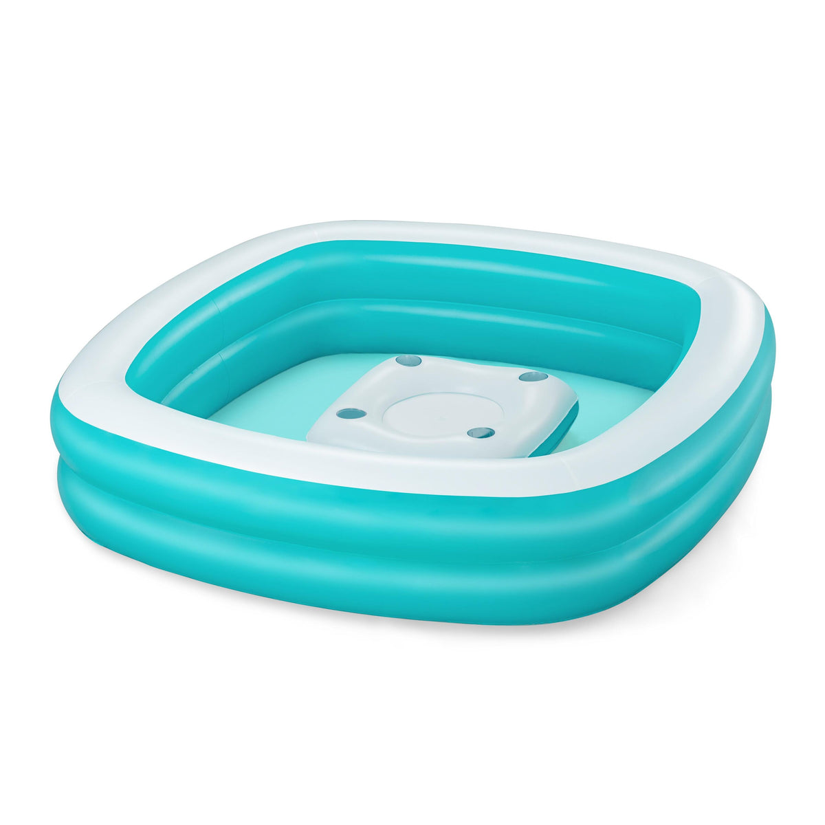 Bestway 2.18M X 2.18M X 48Cm Sippin' Summer Family Pool (1 Pool,1 Console,Repair Patch) Age 6+