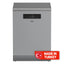 Beko Free Standing Dishwasher, 8 Programmers, 15 Place Settings, BDEN38523XQ - Stainless steel