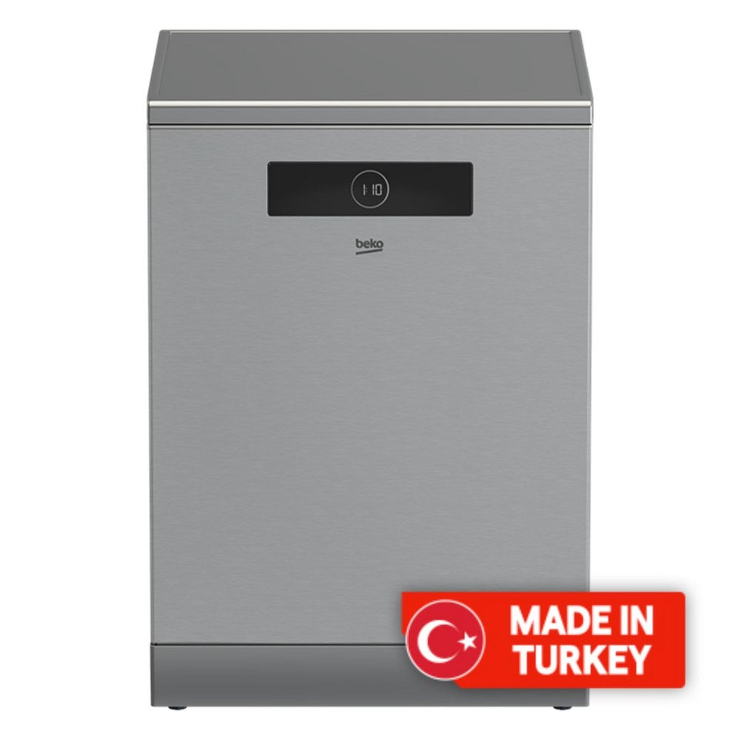 Beko Free Standing Dishwasher, 8 Programmers, 15 Place Settings, BDEN38523XQ - Stainless steel