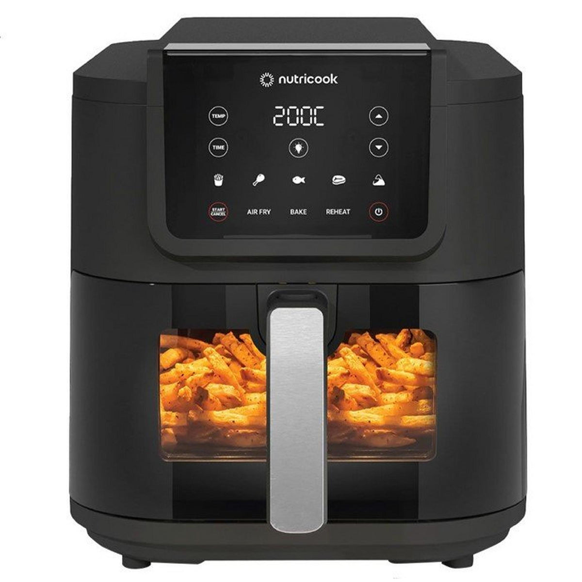 Nutricook Slim Air Fryer, Extra Large 7.6L, 1700 W, NC-AFS200 - Black