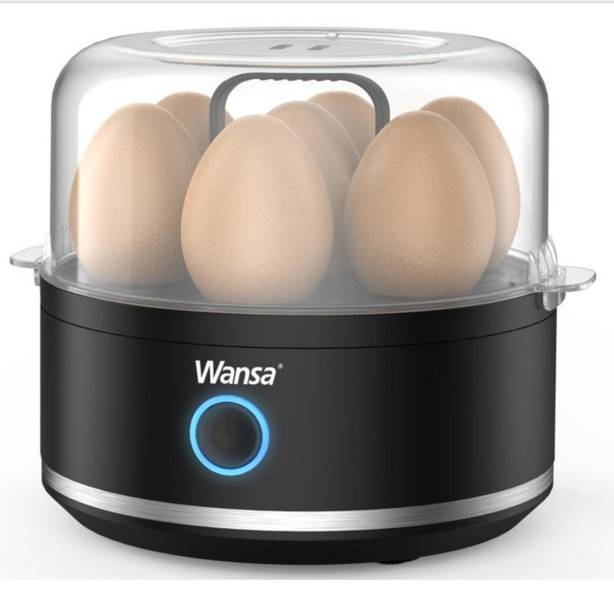 Wansa Egg Cooker, 7 Eggs Capacity, 400W, EB6408-GS - Black