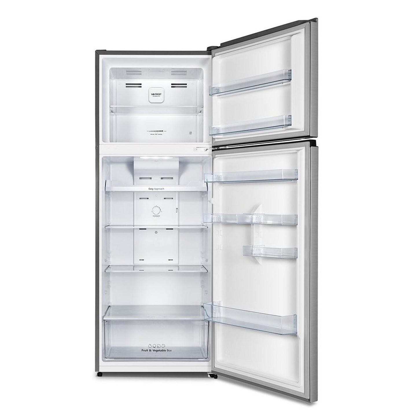 Hisense Top Mount Refrigerator, 11.3CFT, 320 Liters, RT418N4ASU1 - Silver