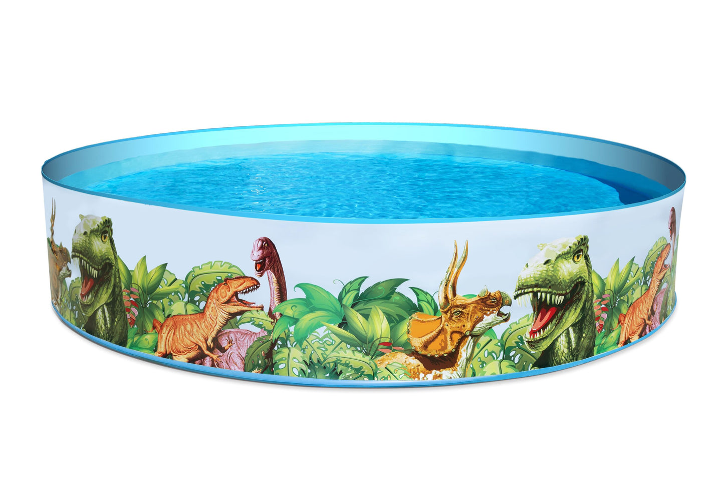 Bestway 2.44m x h46cm dinosaur fill'n fun (contents:one pool, repair patch) age 3+