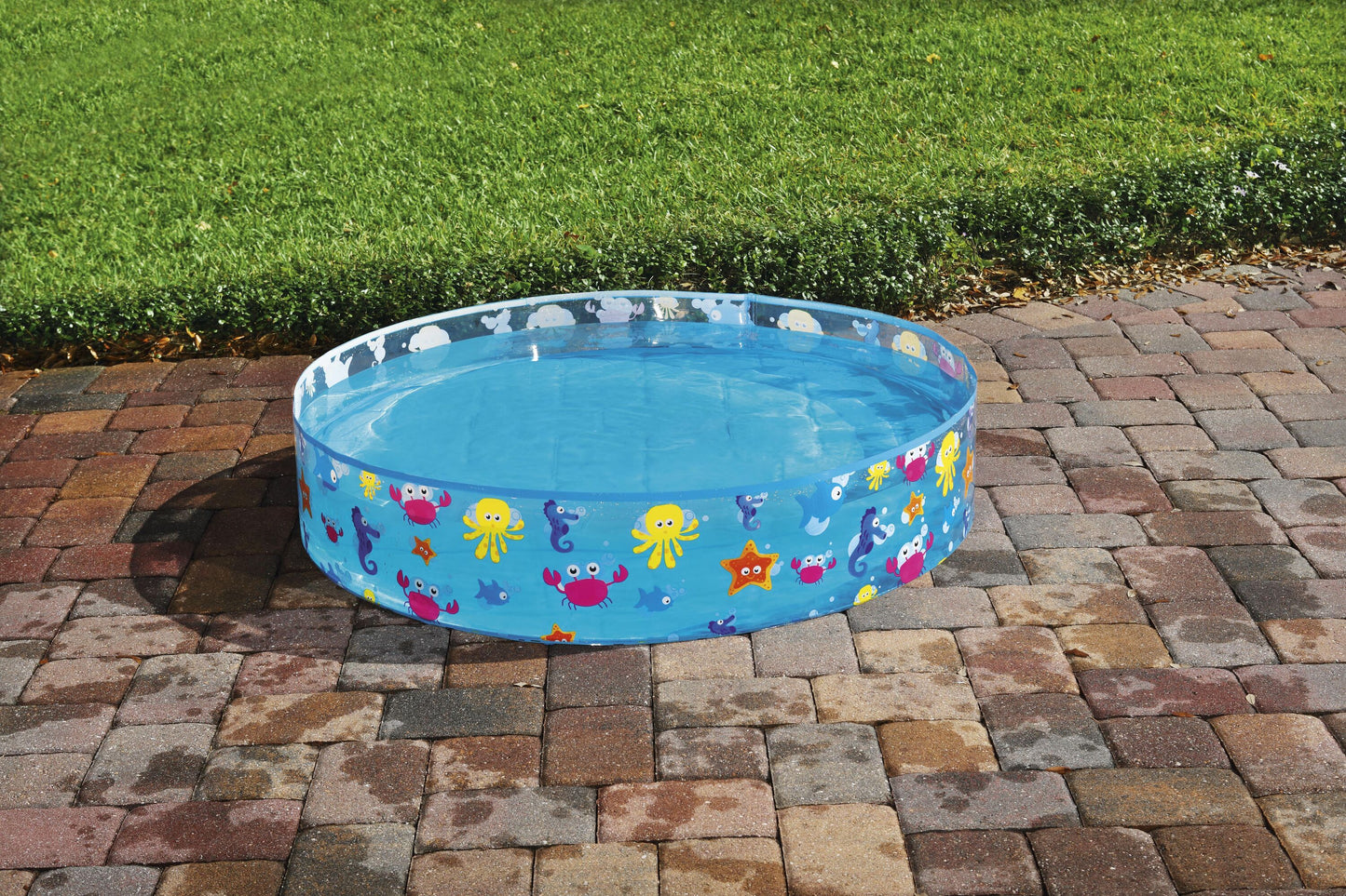 Bestway 1.22m x h25cm fill 'n fun sparking sea pool (contents:1 pool, repair patch) age 2+