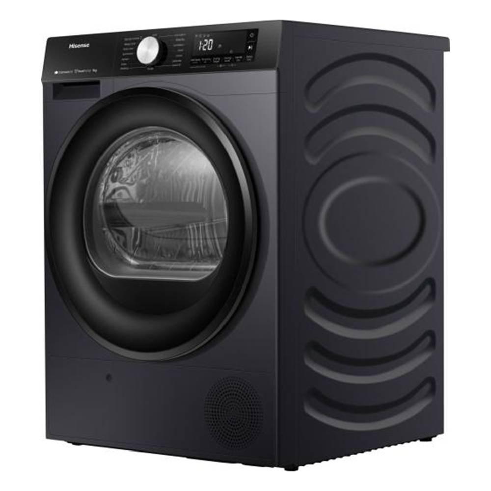 Hisense Heat Pump Dryer, 9KG Capacity, Wi-Fi Connectlife App, DH3S902BT - Grey