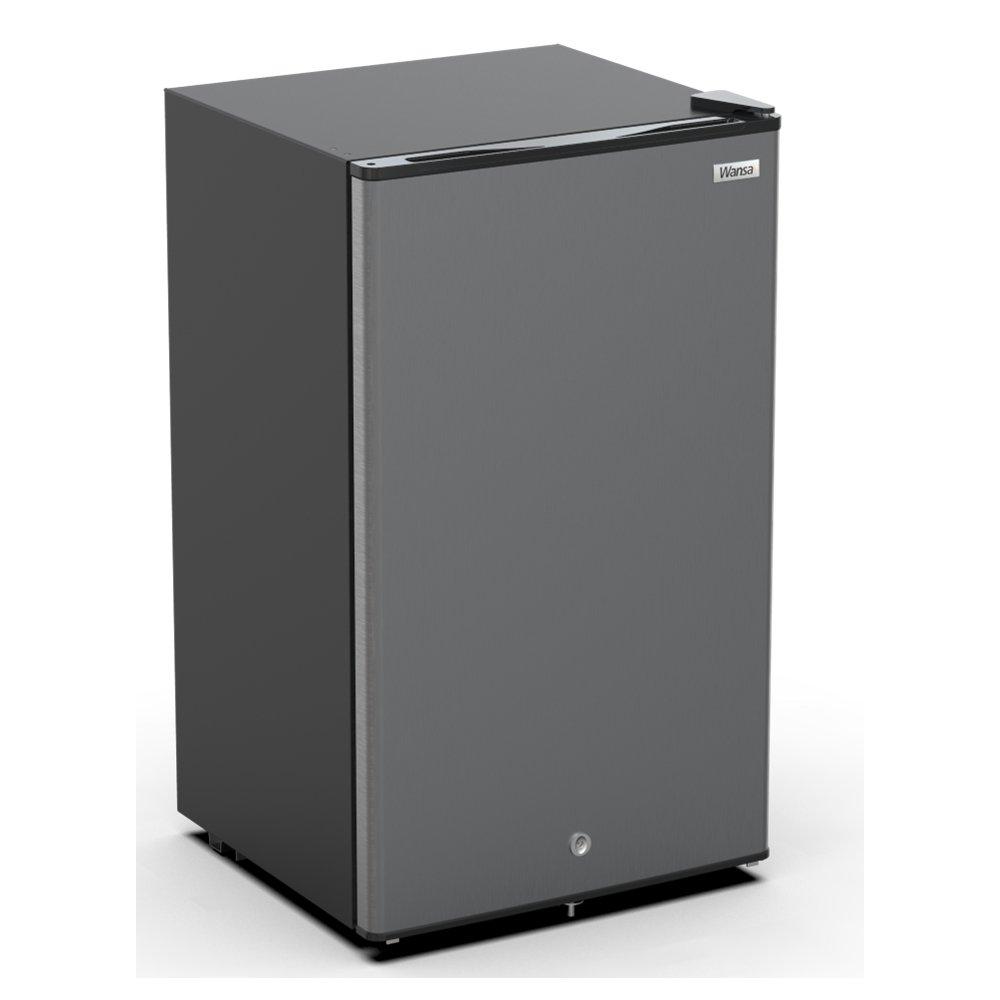 Wansa Single Door Refrigerator, 3.4 CFT, 95L, WRO95DF-X1SSM24C7 - Stainless Steel