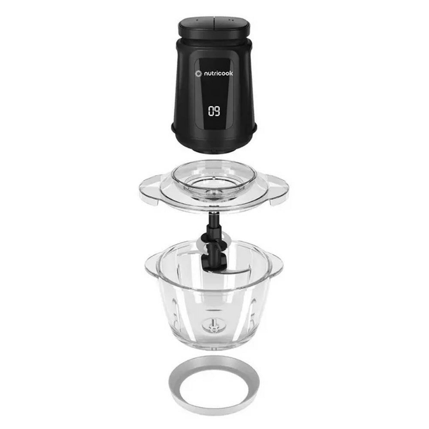 Nutricook XL Food Chopper With 1.2L Glass Bowl, 500W, NC-CH1200 - Black