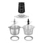 Nutricook XXL Food Chopper With 2L Glass & Stainless steel Bowl, 500W, NC-CH2000 - Black