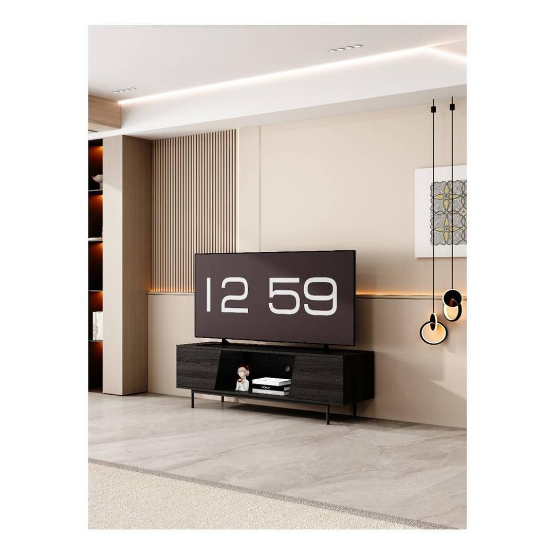 Wansa TV Stand, Up to 55-inch, 50Kg Loading Capacity, KS0218 – Black