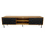 Wansa TV Stand, Up to 75-inch, 65Kg Loading Capacity, KS0224 – Walnut/Black