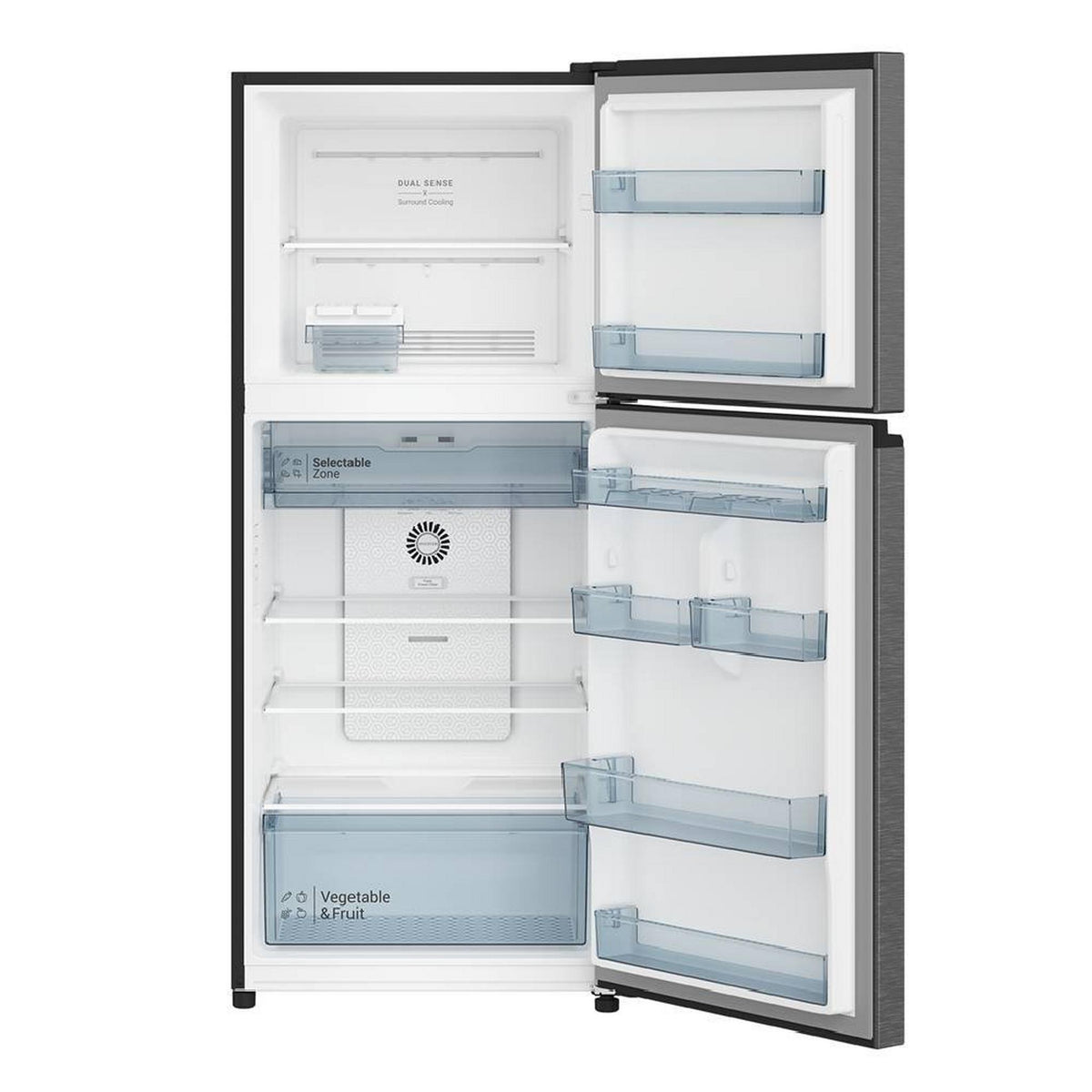 Hitachi Top Freezer Refrigerator, 344L, 13CFT, HRTN6379SXKW – Inox