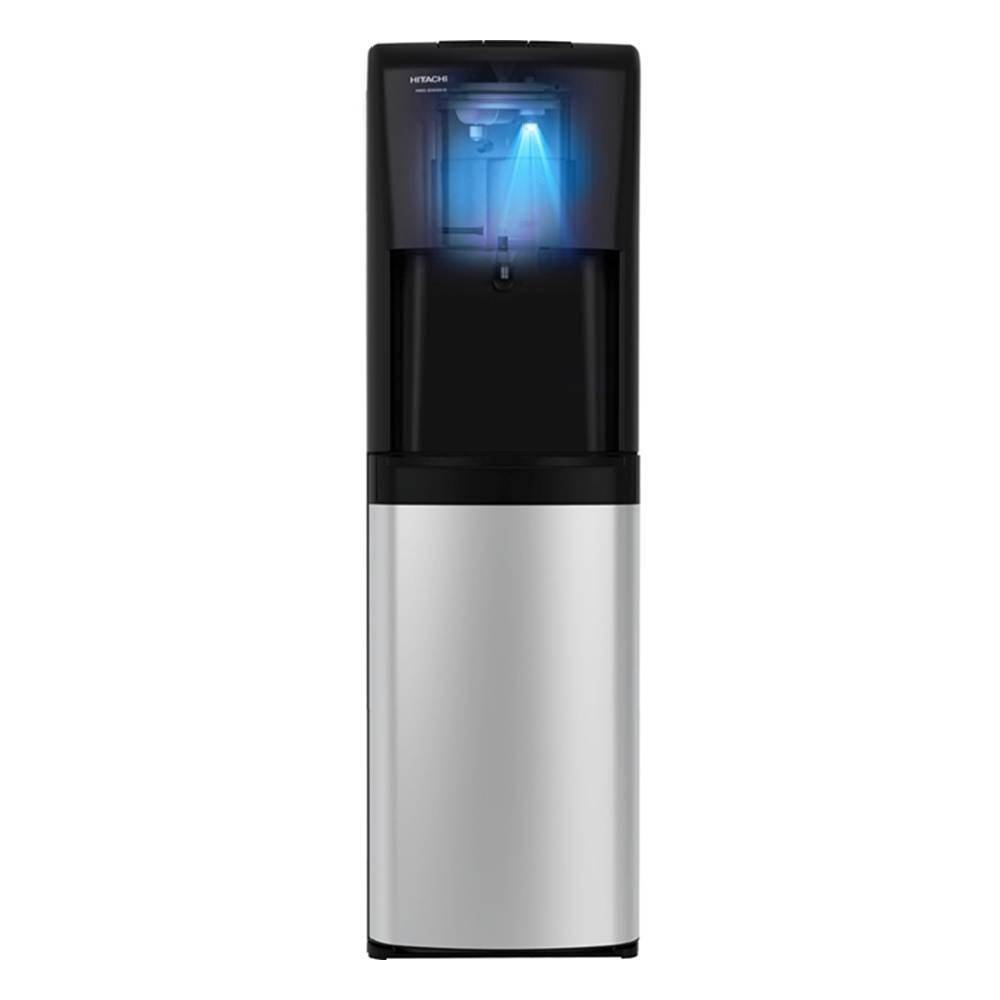 Hitachi Bottom Loading Water Dispenser - Black / Stainless steel