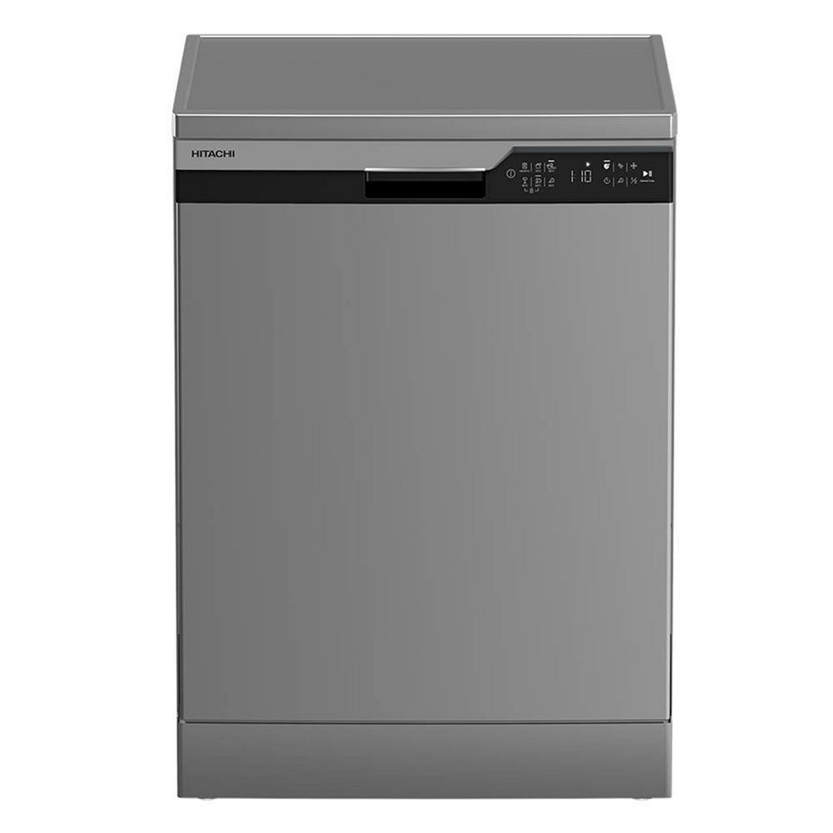 Hitachi Freestanding Dishwasher, 6 Programs, 14 Settings, HDF-F146VS - Silver