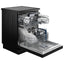 Hitachi Free Standing Dishwasher, 8 Programs, 15 Settings, HDF-F158CVGB - Black