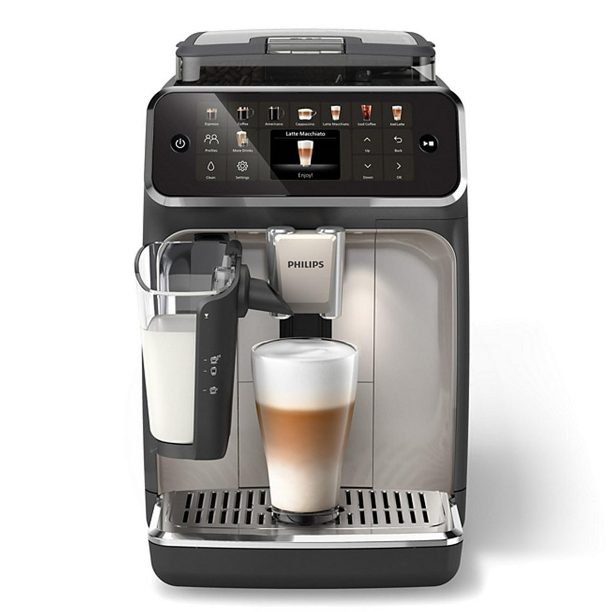 Philips Series 5500 Fully Automatic Espresso Machine, 1.8L, 1500W, EP5547/90 – Grey