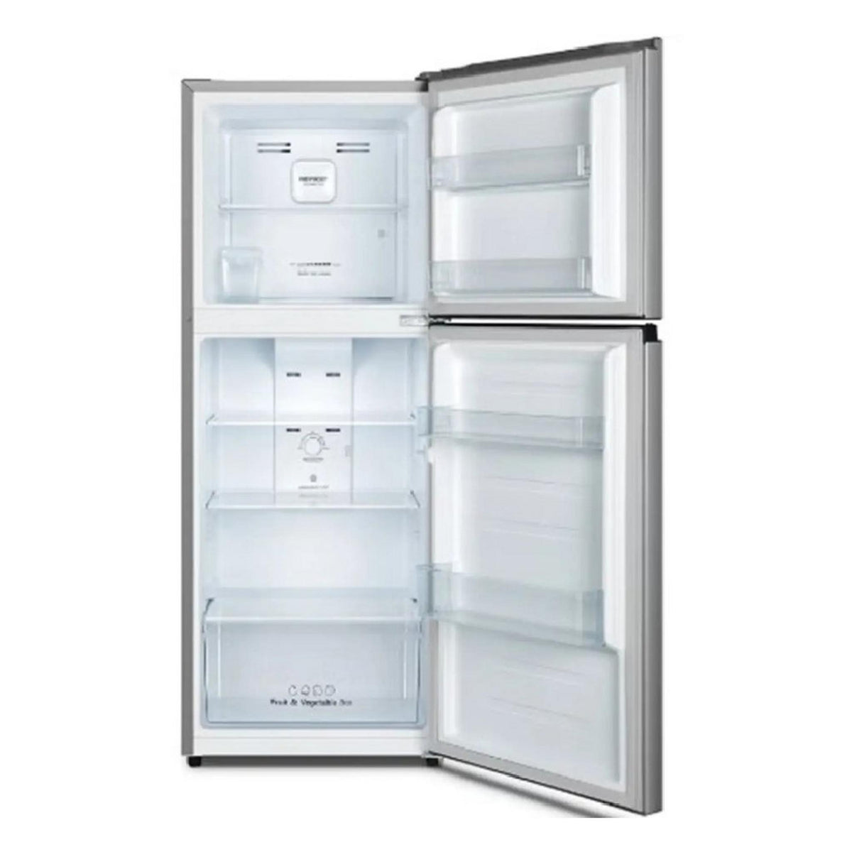 Hisense Top Freezer Refrigerator, 203L, 7.2 CFT, RT3N264NAI - Inox
