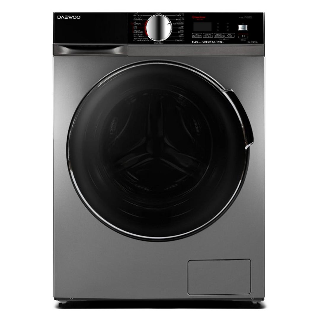 Daewoo Front Load Washing Machine, 13 kg, 1400 rpm, DW-F1371SL – Silver