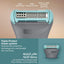 Philips Body Groomer BG3480/15 | Trim & shave body hair | 100% showerproof | Skin-friendly | 2 & 3 mm combs | Up to 80 min cordless | Battery indicator | USB charging