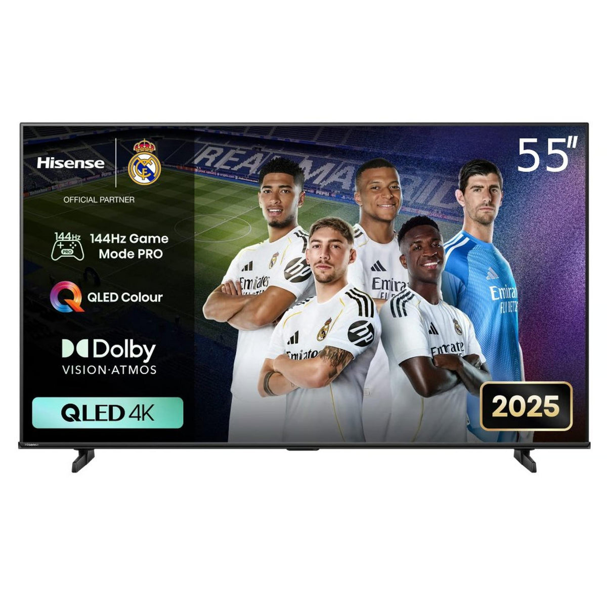 تلفزيون ذكي هايسنس، مقاس 55 بوصة، QLED 4K، تردد تحديث 144 هرتز، 55Q71Q