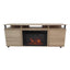 Wansa Up to 65-inch TV Stand with Fireplace Insert, KS-0253 - Brown