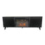Wansa Up to 75-inch TV Stand with Fireplace Insert, KS-0262 - Black