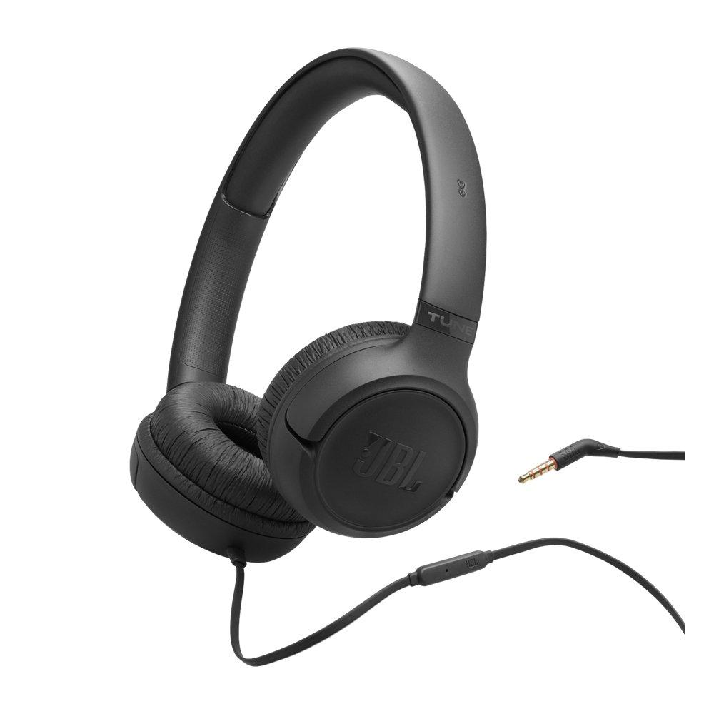 JBL Tune 530 Wired Headphones, JBLT530BLK - Black