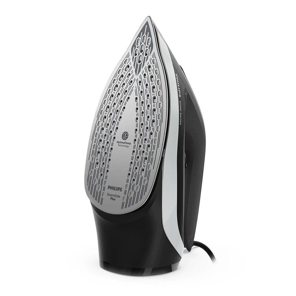 Philips 6000 Series Steam Iron, 2600W, 300ml Water Tank, SteamGlide Plus Soleplate, DST6120/86 - Black