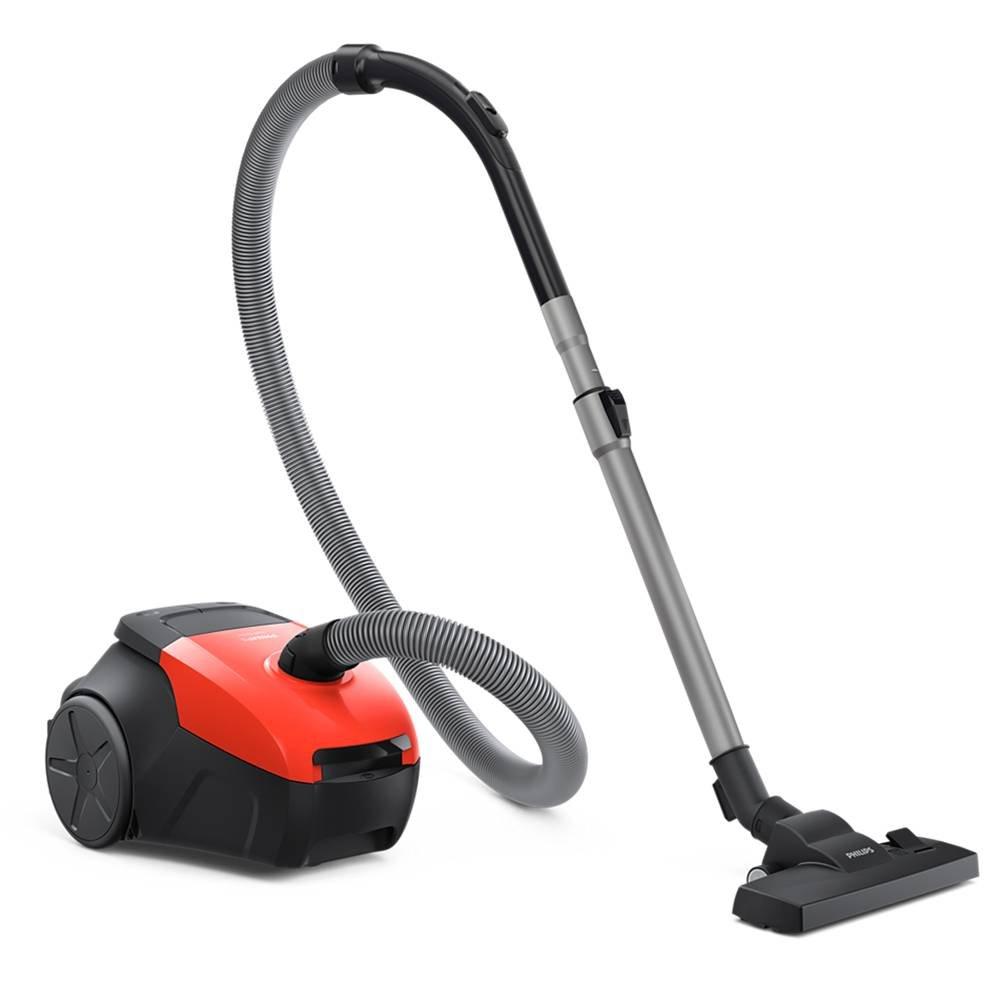 Philips 3L Canister Vacuum Cleaner, 1800W - Black/Red